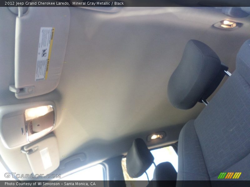 Mineral Gray Metallic / Black 2012 Jeep Grand Cherokee Laredo