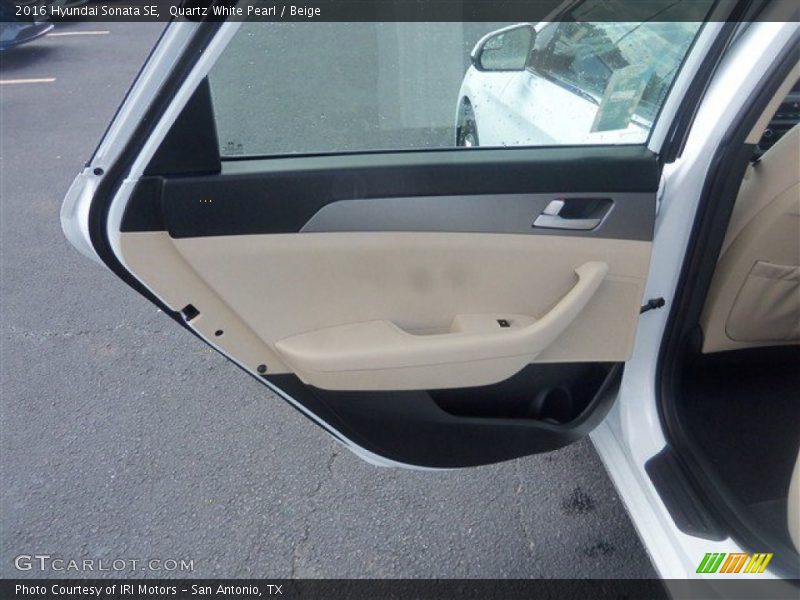 Quartz White Pearl / Beige 2016 Hyundai Sonata SE