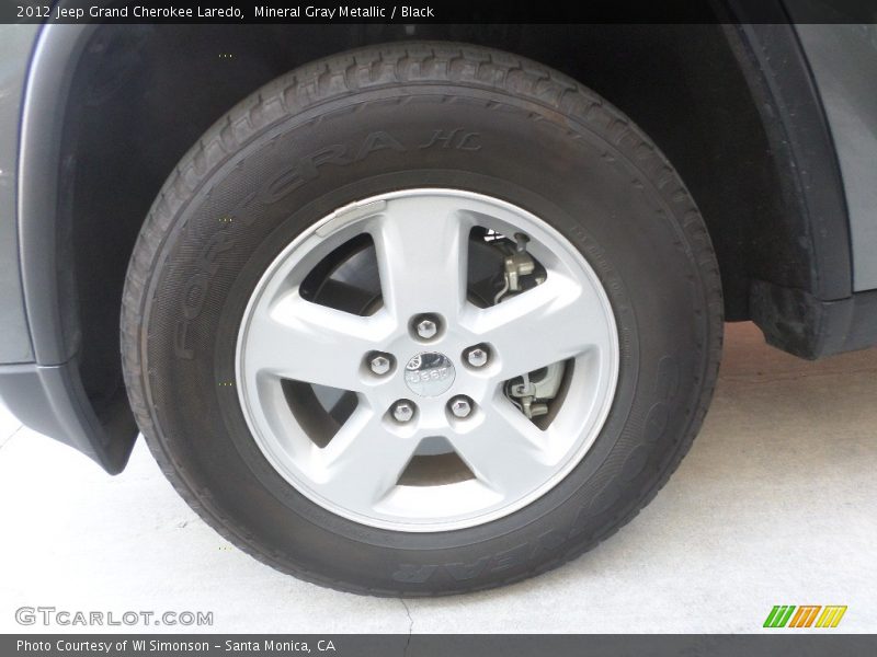 Mineral Gray Metallic / Black 2012 Jeep Grand Cherokee Laredo