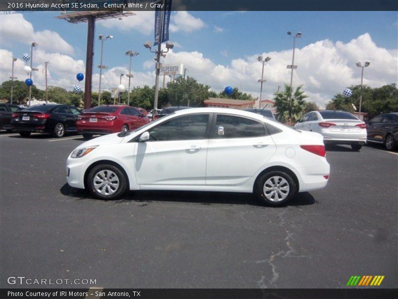 Century White / Gray 2016 Hyundai Accent SE Sedan