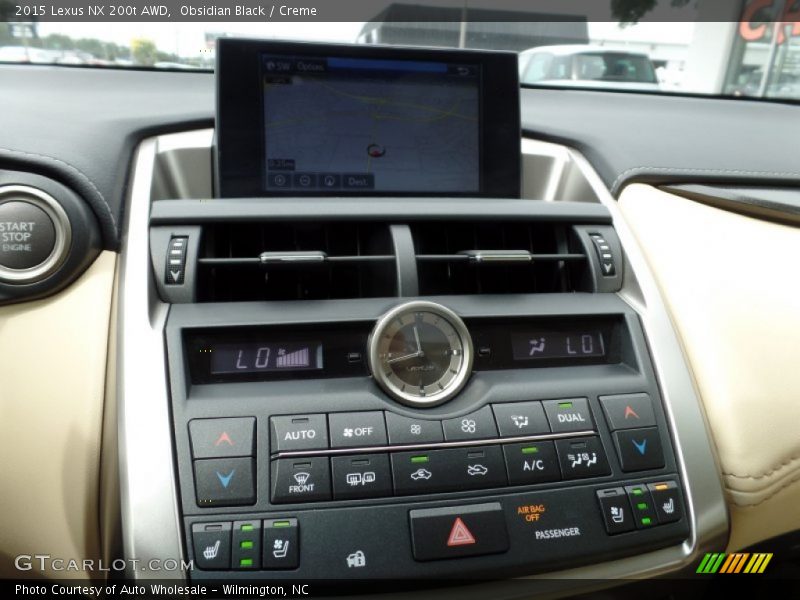 Controls of 2015 NX 200t AWD