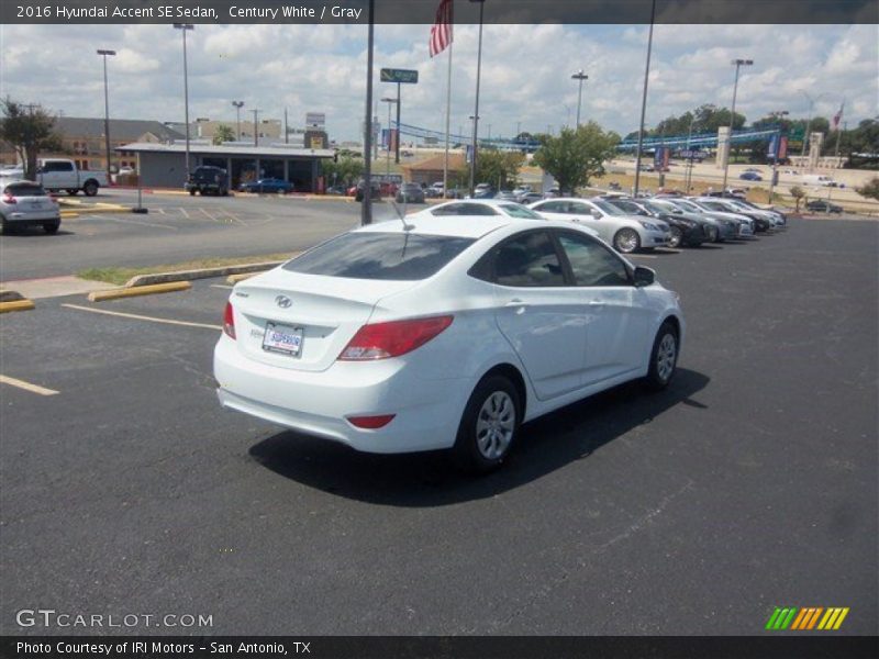 Century White / Gray 2016 Hyundai Accent SE Sedan