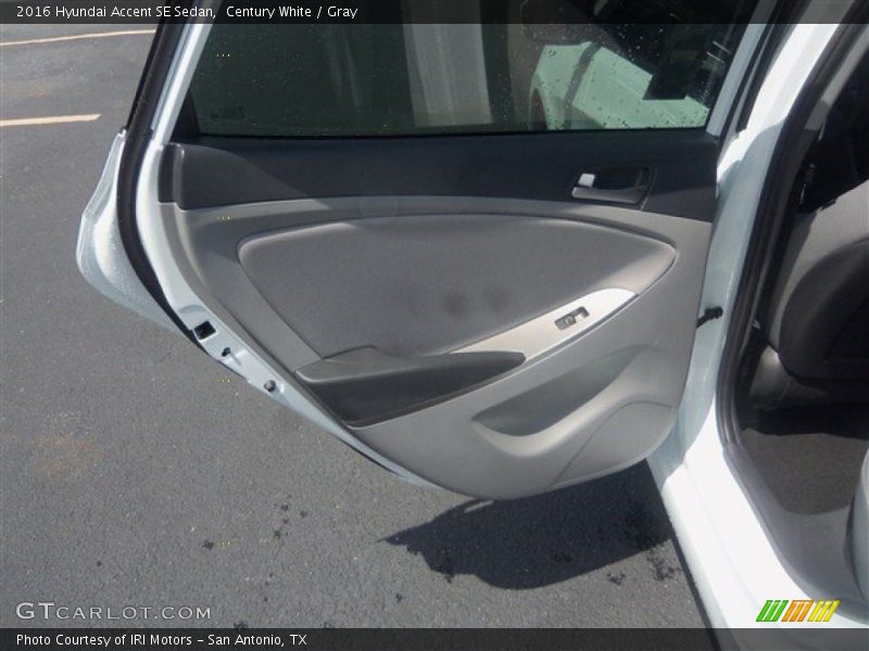 Century White / Gray 2016 Hyundai Accent SE Sedan