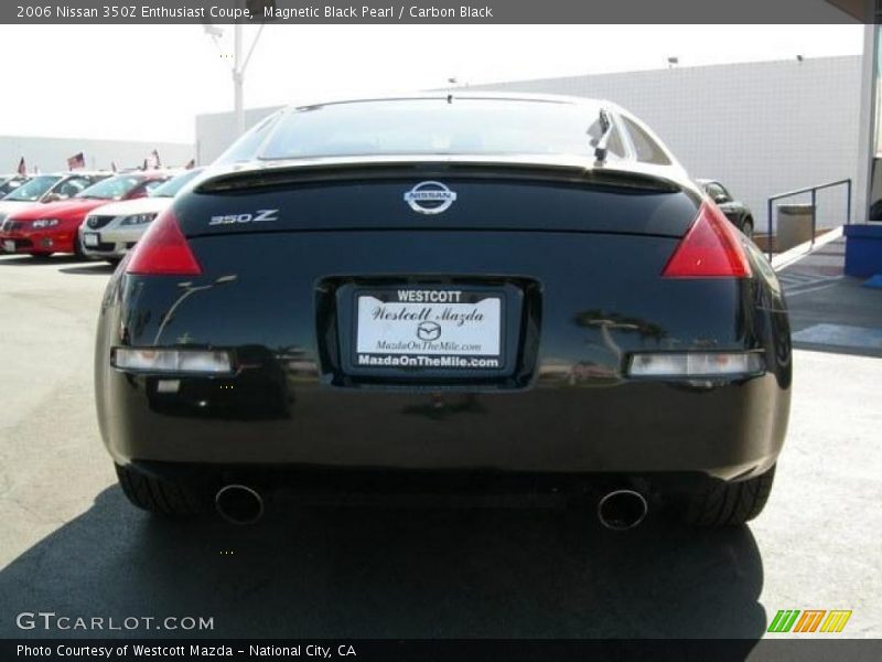 Magnetic Black Pearl / Carbon Black 2006 Nissan 350Z Enthusiast Coupe
