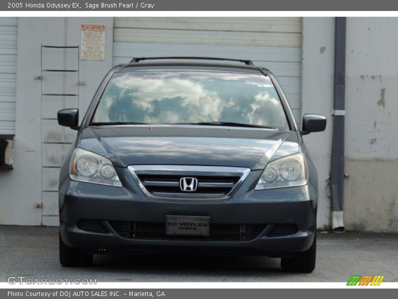 Sage Brush Pearl / Gray 2005 Honda Odyssey EX