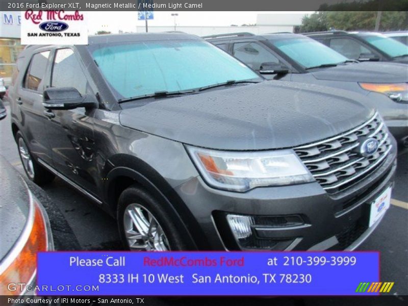 Magnetic Metallic / Medium Light Camel 2016 Ford Explorer XLT