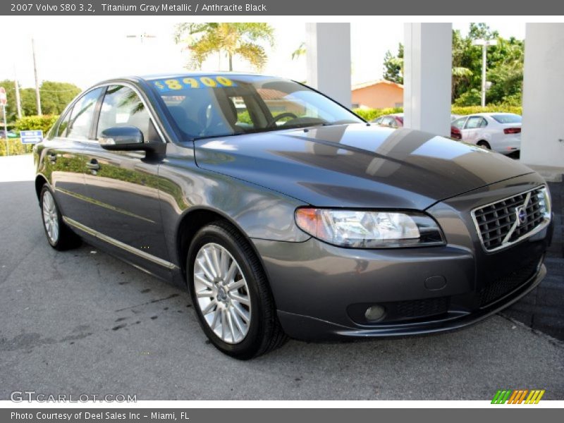 Titanium Gray Metallic / Anthracite Black 2007 Volvo S80 3.2