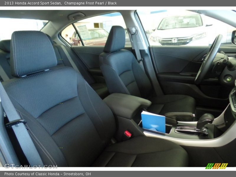 Champagne Frost Pearl / Black 2013 Honda Accord Sport Sedan