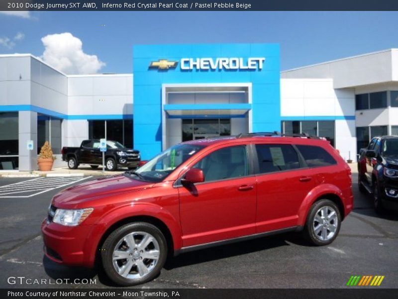 Front 3/4 View of 2010 Journey SXT AWD