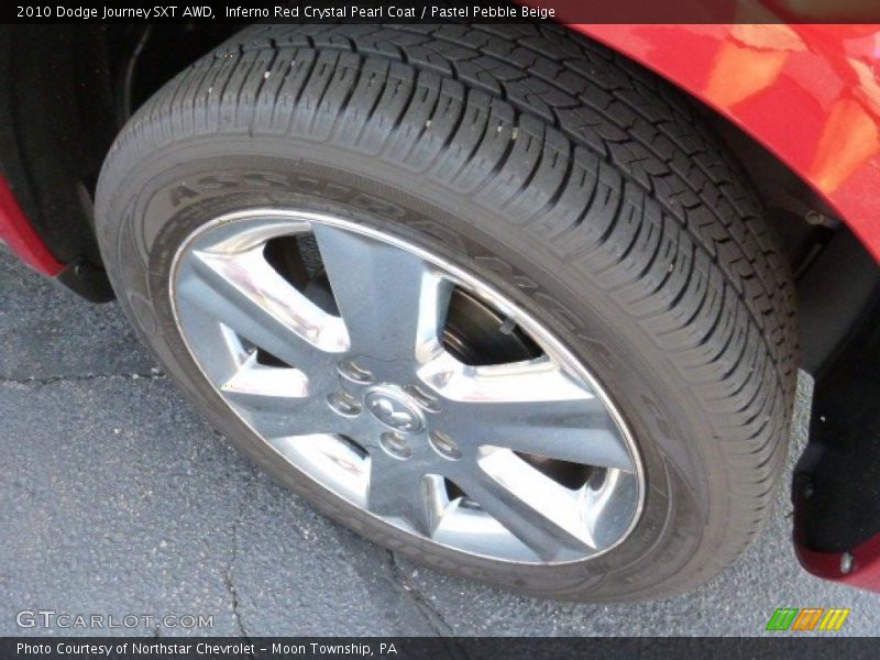 Inferno Red Crystal Pearl Coat / Pastel Pebble Beige 2010 Dodge Journey SXT AWD