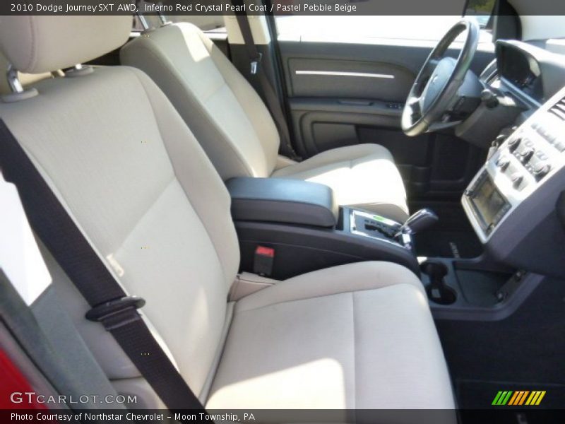 Inferno Red Crystal Pearl Coat / Pastel Pebble Beige 2010 Dodge Journey SXT AWD