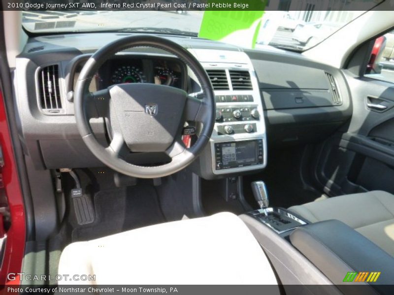 Inferno Red Crystal Pearl Coat / Pastel Pebble Beige 2010 Dodge Journey SXT AWD