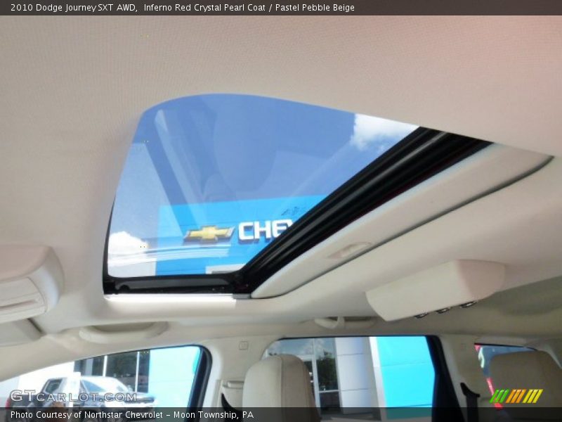 Inferno Red Crystal Pearl Coat / Pastel Pebble Beige 2010 Dodge Journey SXT AWD