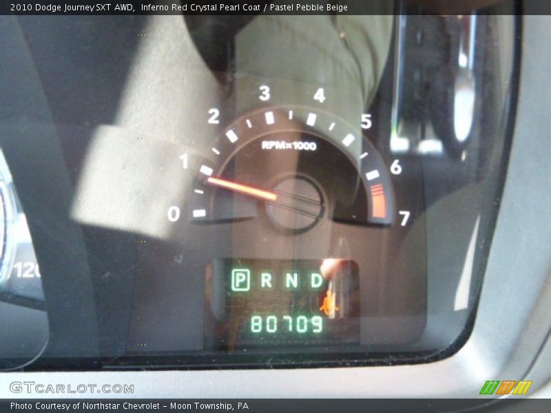 Inferno Red Crystal Pearl Coat / Pastel Pebble Beige 2010 Dodge Journey SXT AWD