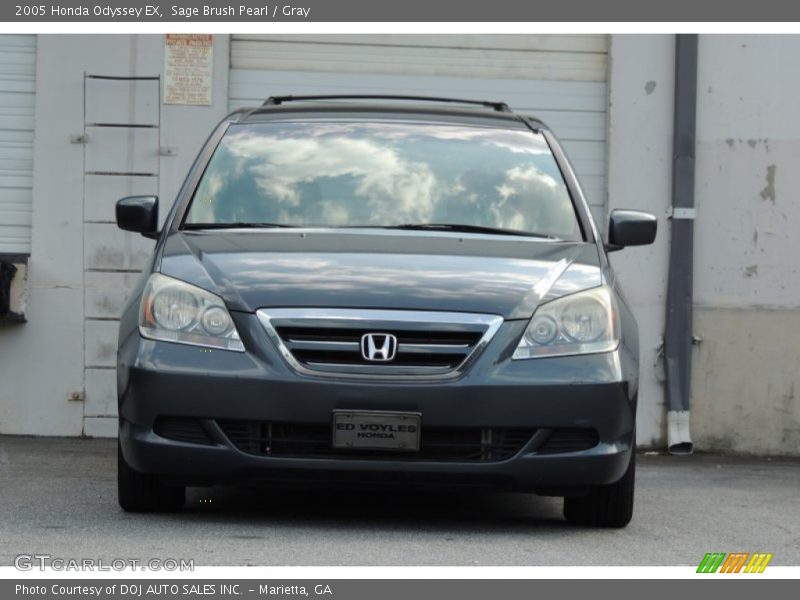 Sage Brush Pearl / Gray 2005 Honda Odyssey EX