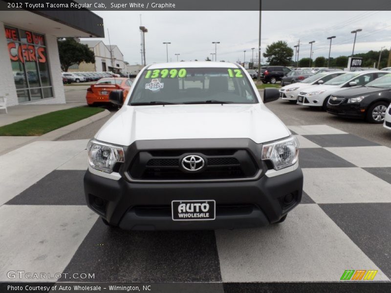 Super White / Graphite 2012 Toyota Tacoma Regular Cab