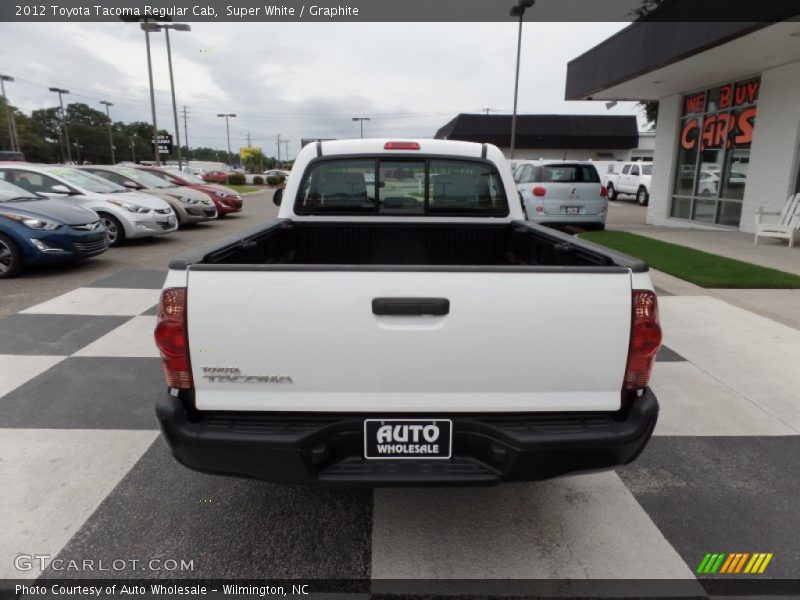 Super White / Graphite 2012 Toyota Tacoma Regular Cab