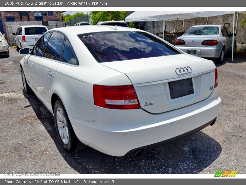 Arctic White / Platinum 2005 Audi A6 3.2 quattro Sedan