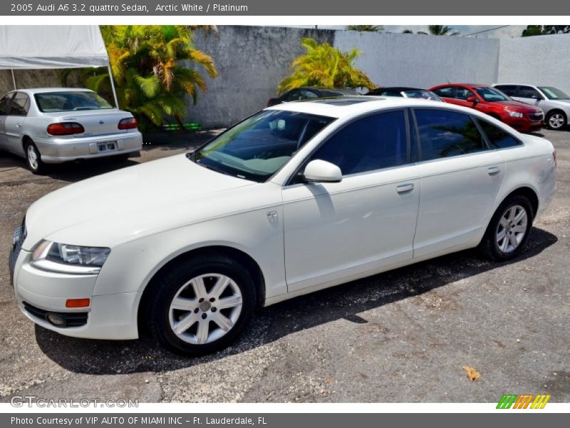 Arctic White / Platinum 2005 Audi A6 3.2 quattro Sedan