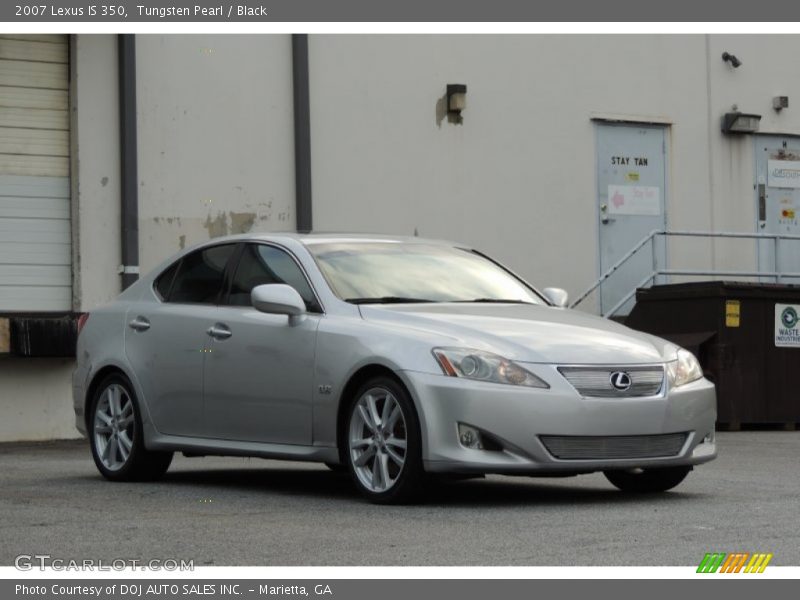 Tungsten Pearl / Black 2007 Lexus IS 350