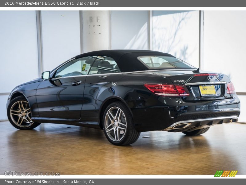 Black / Black 2016 Mercedes-Benz E 550 Cabriolet