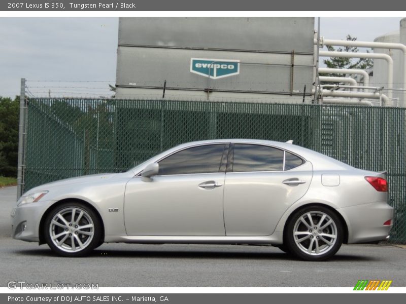 Tungsten Pearl / Black 2007 Lexus IS 350