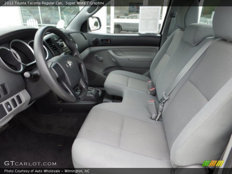 Super White / Graphite 2012 Toyota Tacoma Regular Cab