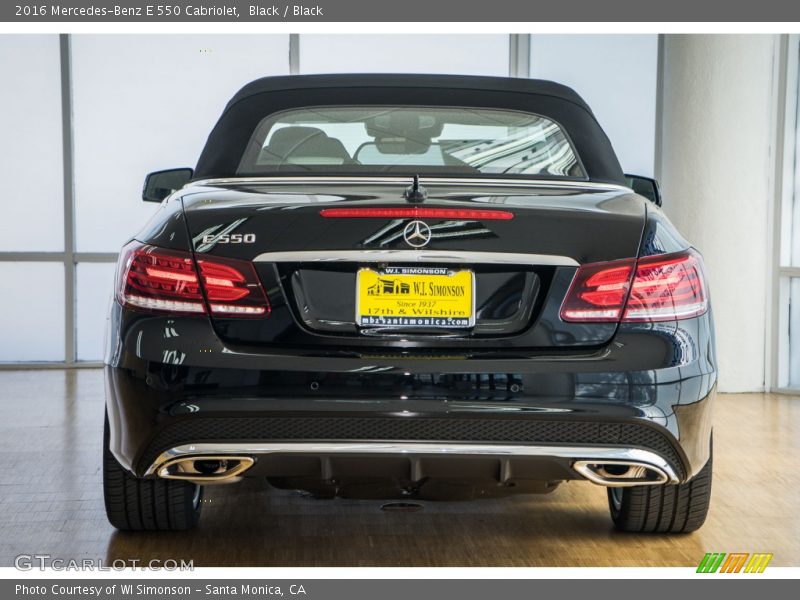 Black / Black 2016 Mercedes-Benz E 550 Cabriolet