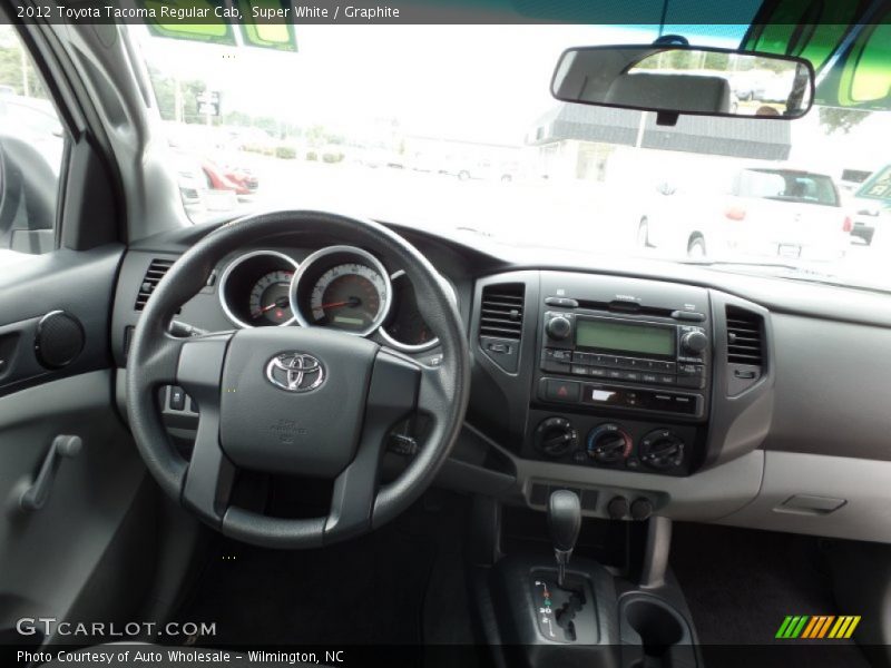 Super White / Graphite 2012 Toyota Tacoma Regular Cab