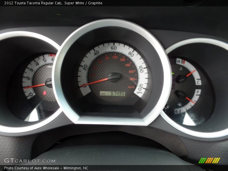 Super White / Graphite 2012 Toyota Tacoma Regular Cab