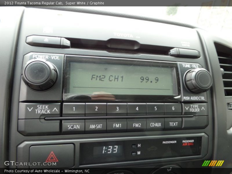 Super White / Graphite 2012 Toyota Tacoma Regular Cab