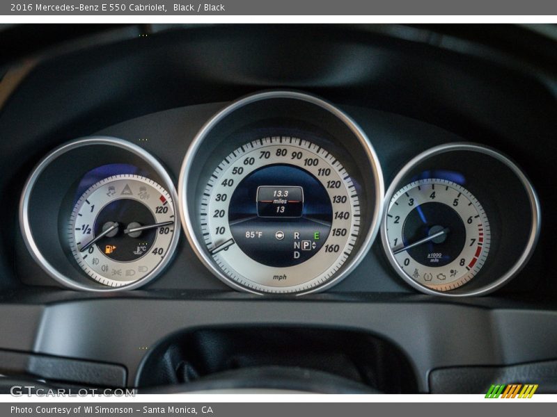  2016 E 550 Cabriolet 550 Cabriolet Gauges