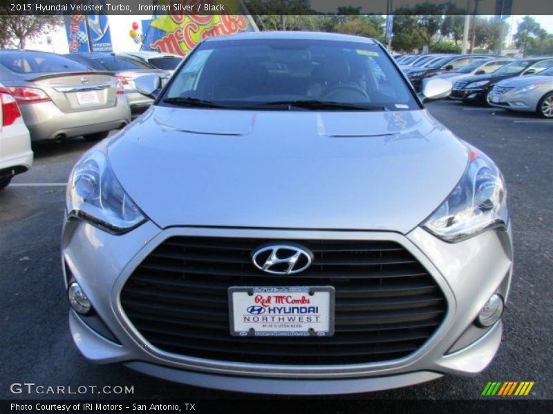 Ironman Silver / Black 2015 Hyundai Veloster Turbo
