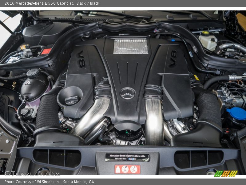  2016 E 550 Cabriolet Engine - 4.6 Liter DI biturbo DOHC 32-Valve VVT V8