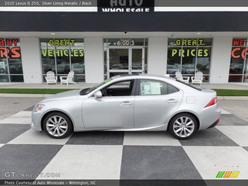 Silver Lining Metallic / Black 2015 Lexus IS 250