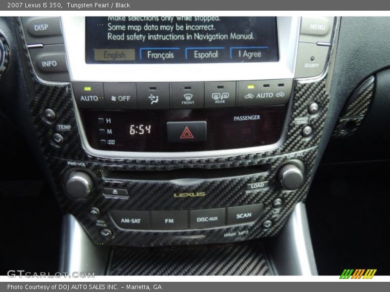 Tungsten Pearl / Black 2007 Lexus IS 350