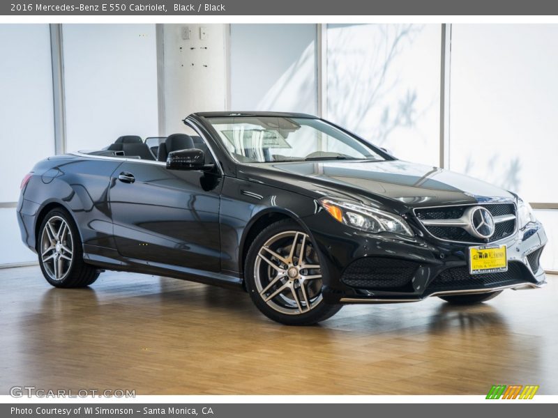 Black / Black 2016 Mercedes-Benz E 550 Cabriolet