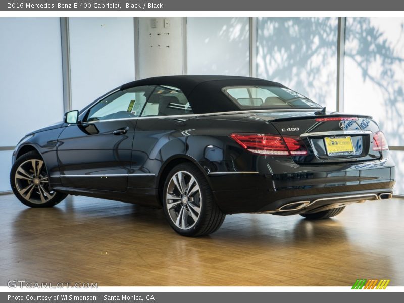 Black / Black 2016 Mercedes-Benz E 400 Cabriolet