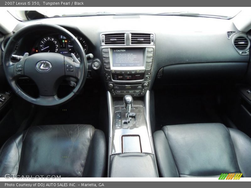 Tungsten Pearl / Black 2007 Lexus IS 350