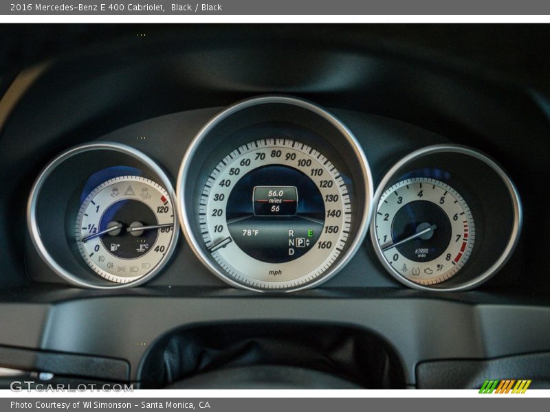  2016 E 400 Cabriolet 400 Cabriolet Gauges