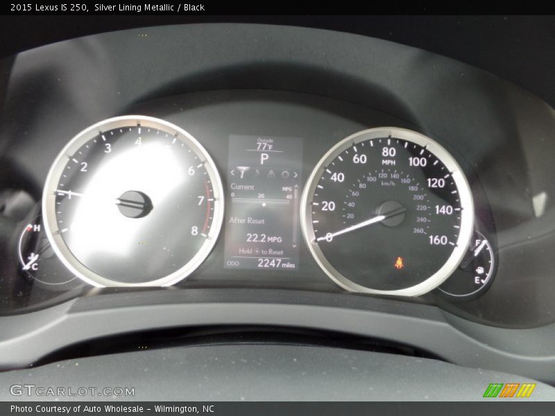 Silver Lining Metallic / Black 2015 Lexus IS 250