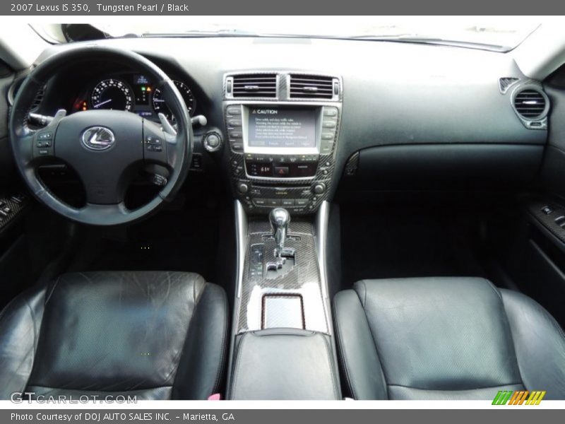 Tungsten Pearl / Black 2007 Lexus IS 350