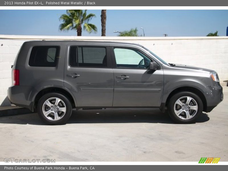 Polished Metal Metallic / Black 2013 Honda Pilot EX-L