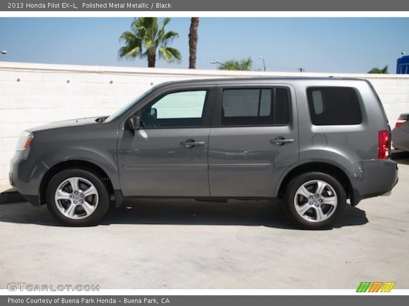 Polished Metal Metallic / Black 2013 Honda Pilot EX-L