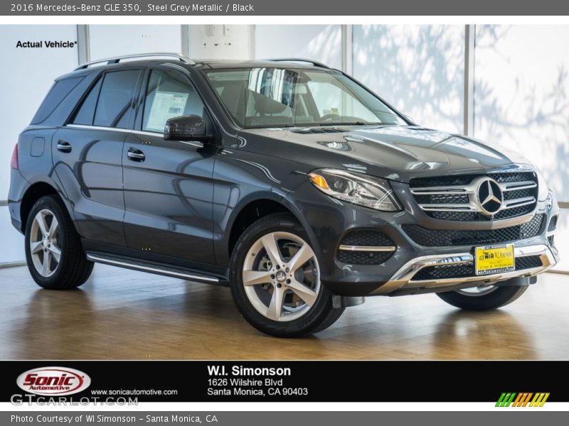 Steel Grey Metallic / Black 2016 Mercedes-Benz GLE 350