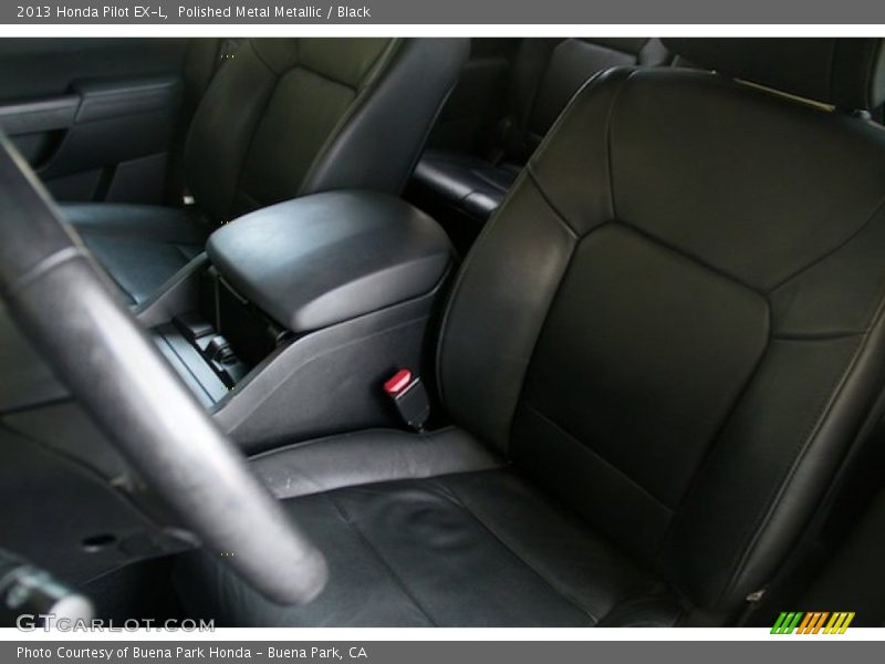 Polished Metal Metallic / Black 2013 Honda Pilot EX-L