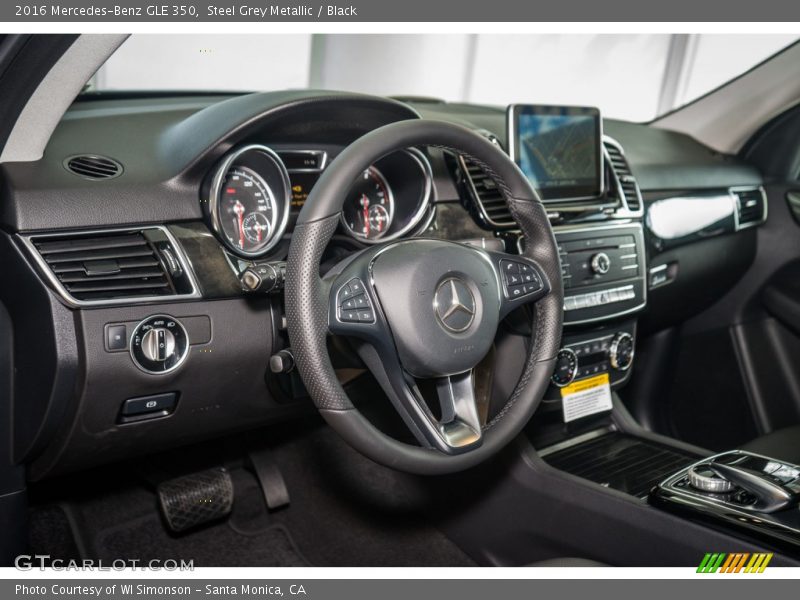 Steel Grey Metallic / Black 2016 Mercedes-Benz GLE 350