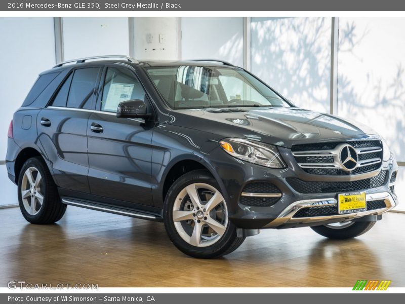 Steel Grey Metallic / Black 2016 Mercedes-Benz GLE 350