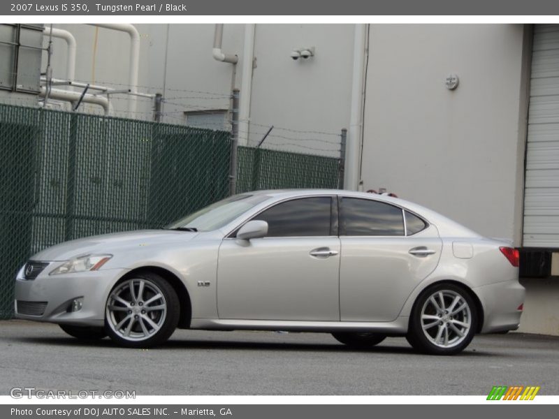 Tungsten Pearl / Black 2007 Lexus IS 350