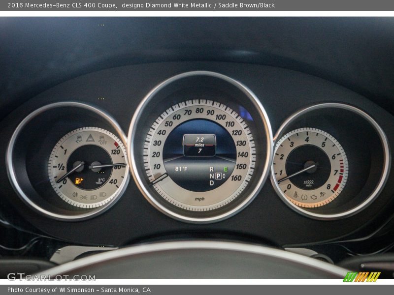  2016 CLS 400 Coupe 400 Coupe Gauges